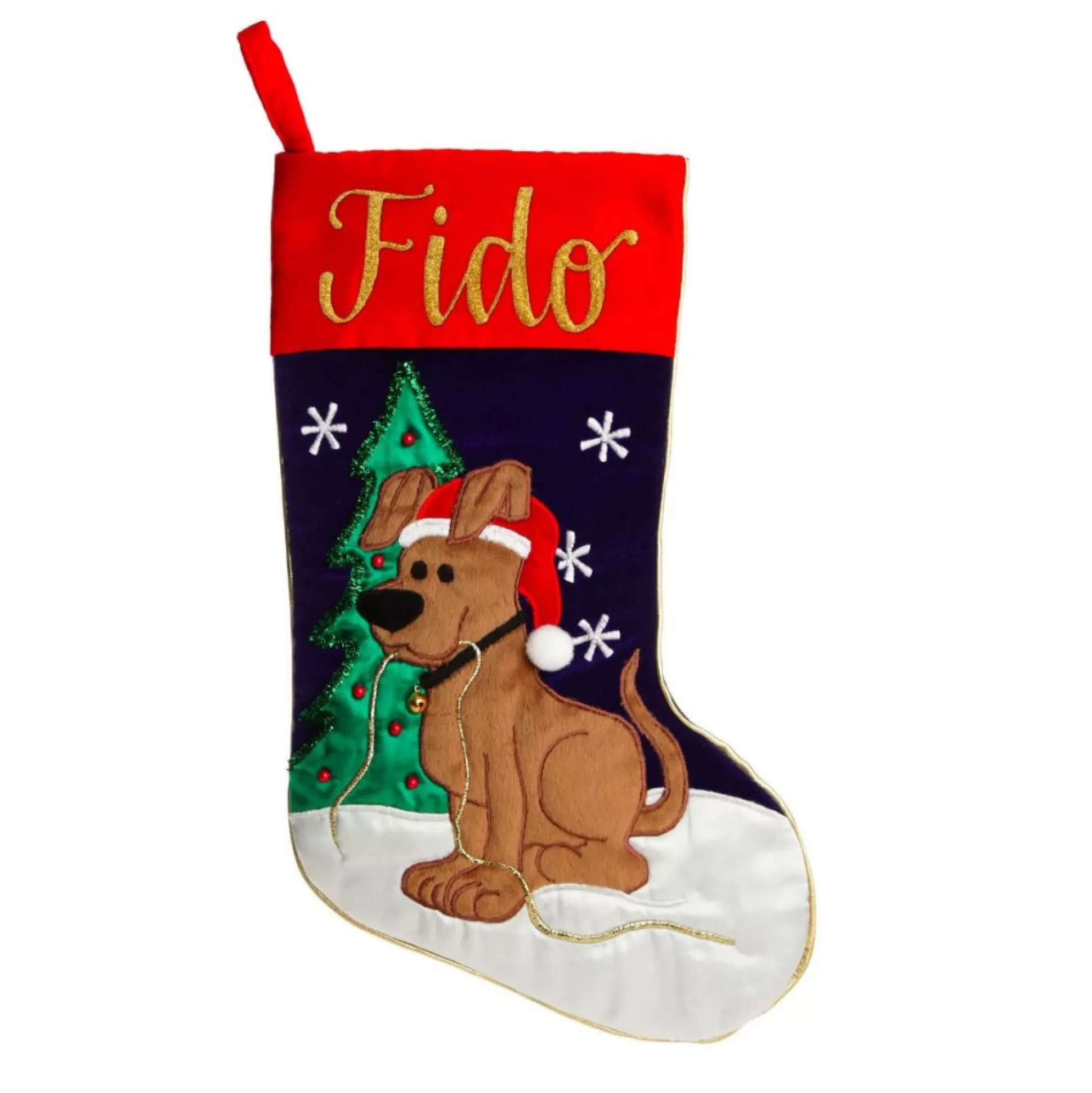 Personalised Dog Christmas Stocking Personalised Stockings |