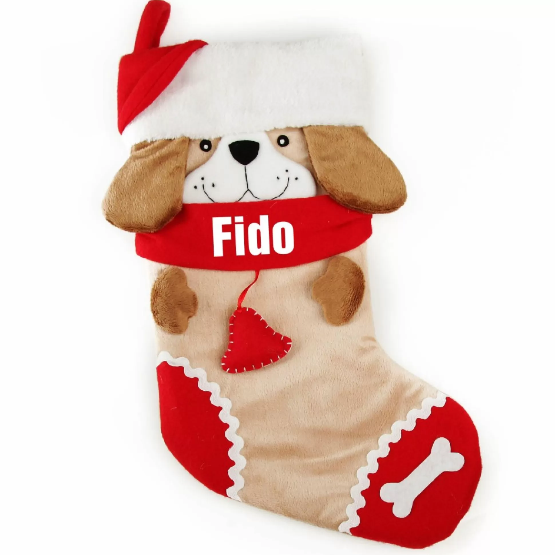 Personalised Fun Dog Christmas Stocking Personalised Stockings |