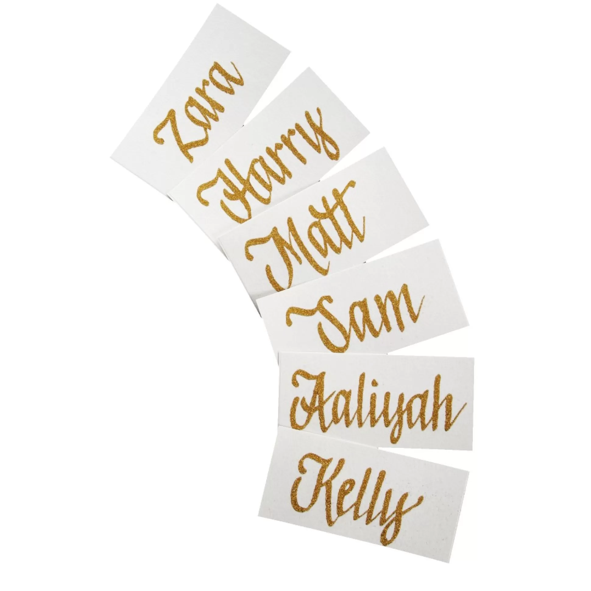 Personalised Name Place Cards - Set of 6 Christmas Table Decor |