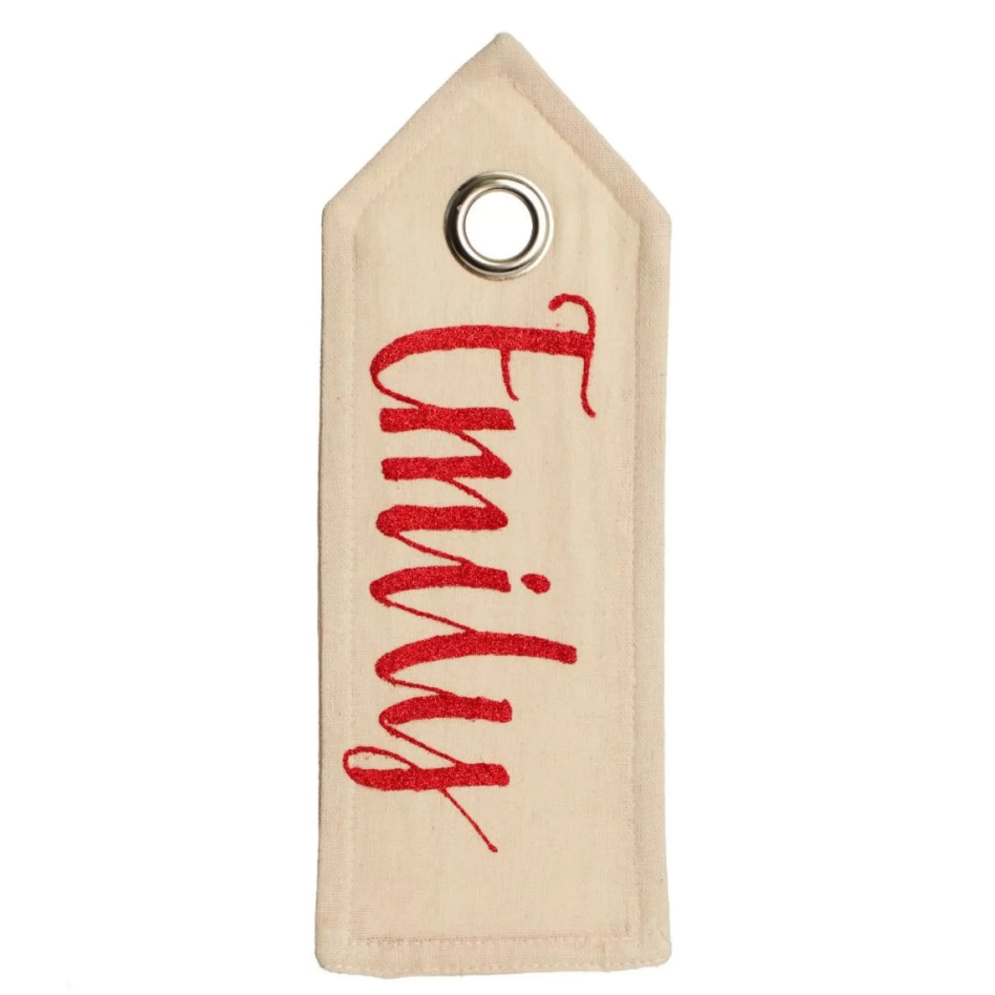 Personalised Natural Linen Santa Sack Tag Personalised Santa Sacks |