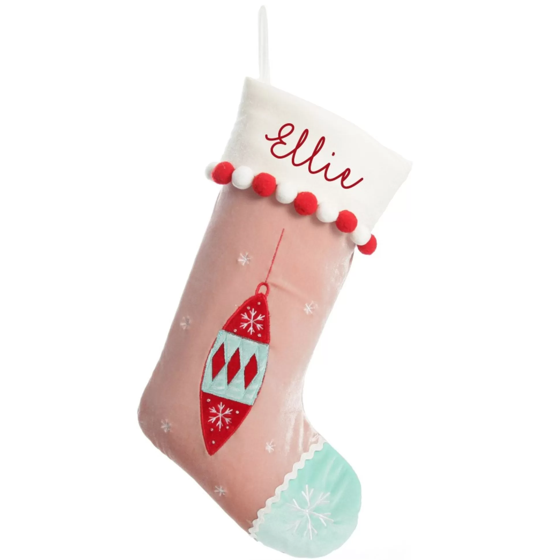 Personalised Peppermint Finial Christmas Stocking Personalised Stockings |