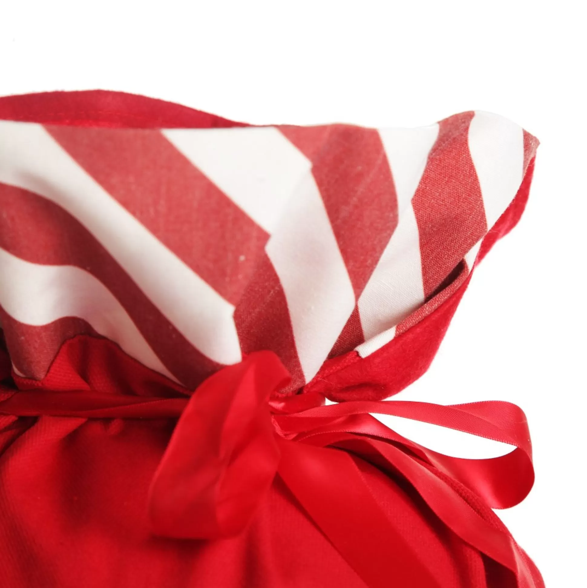 Personalised Red Merry Christmas Santa Sack with Candy Cane Stripe Trim Personalised Santa Sacks |