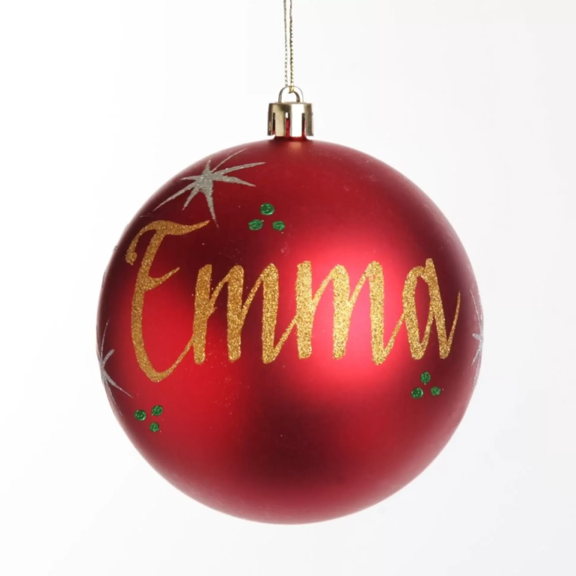 Personalised Red Shatterproof Christmas Bauble Personalised Baubles |