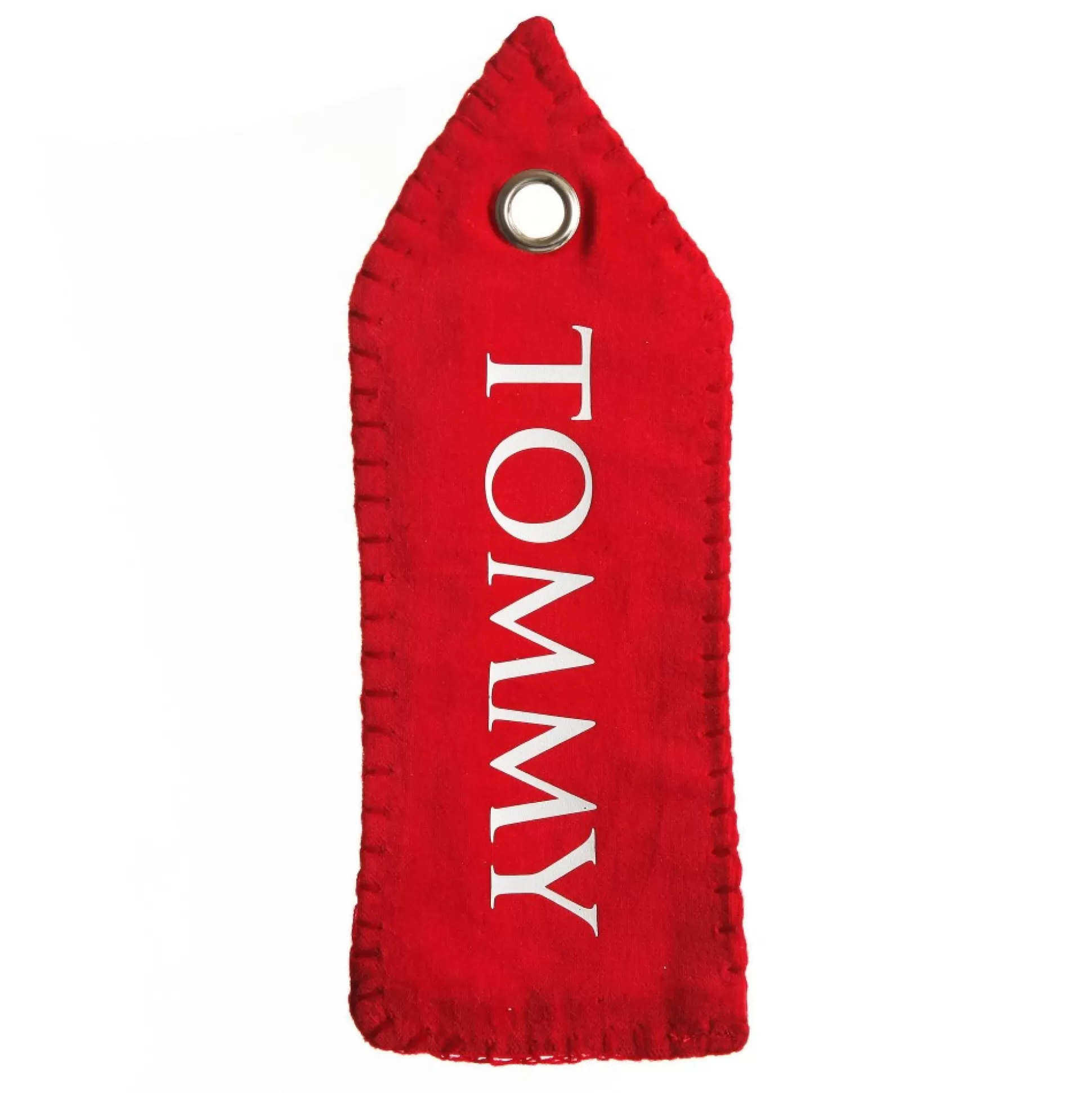 Personalised Red Velvet Santa Sack Tag Personalised Santa Sacks |