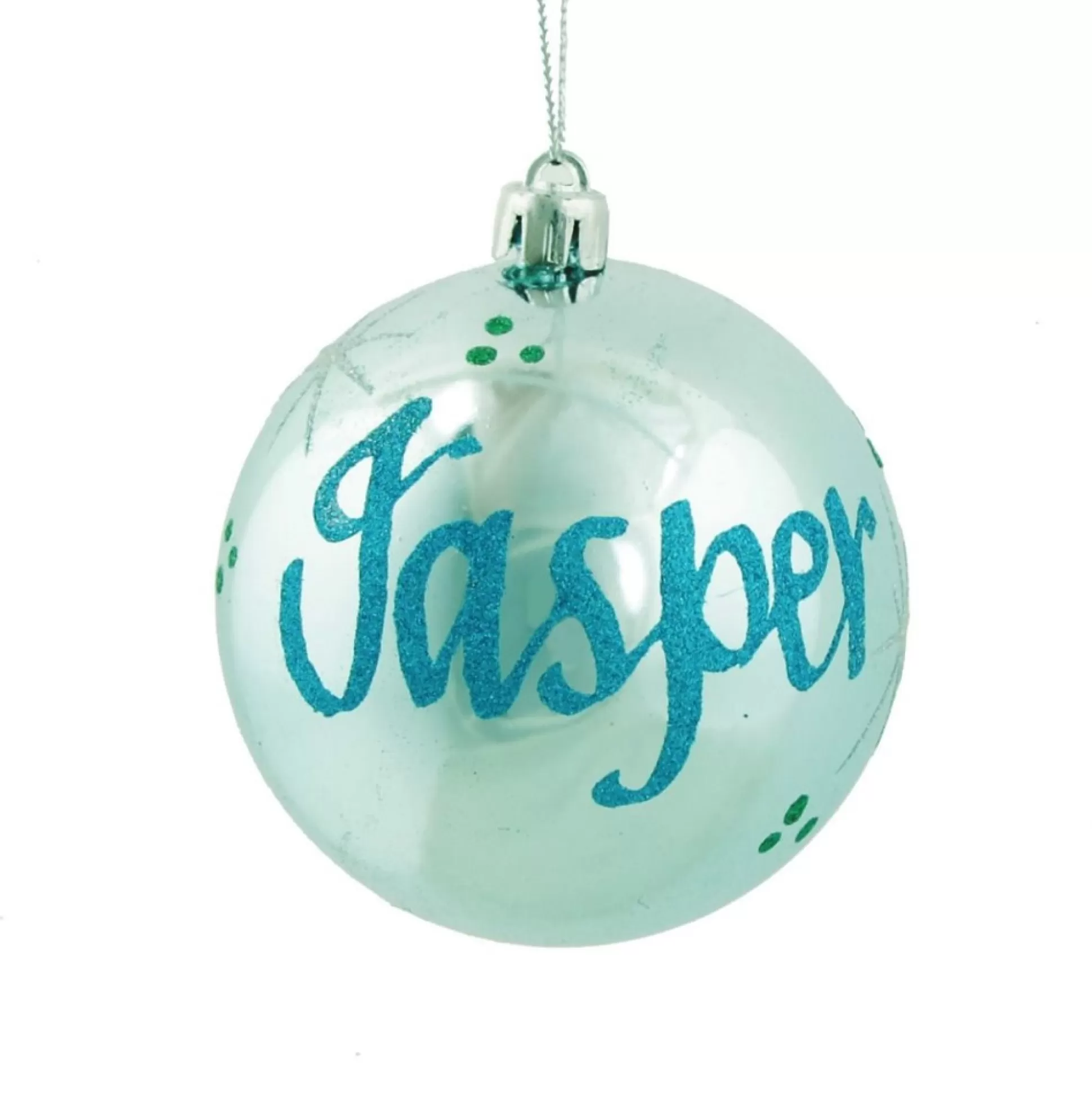 Personalised Sky Blue Shatterproof Christmas Bauble Personalised Baubles |