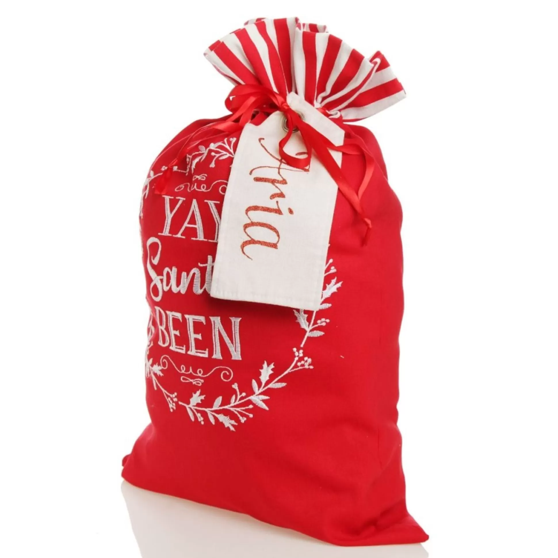 Personalised 'Yay Santas Been' Santa Sack Personalised Santa Sacks |