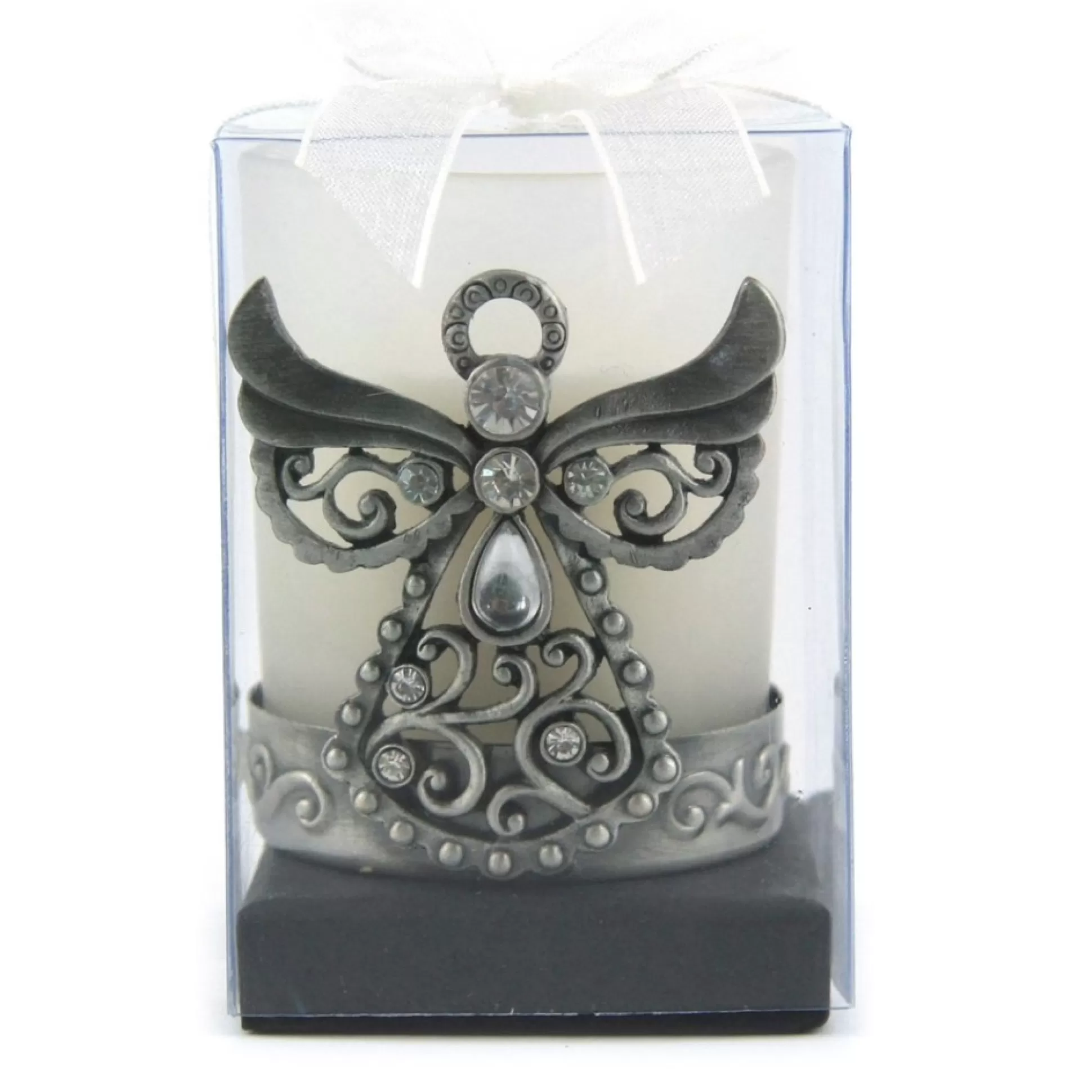 Pewter Angel Tea Light Christmas Candles And Scents |