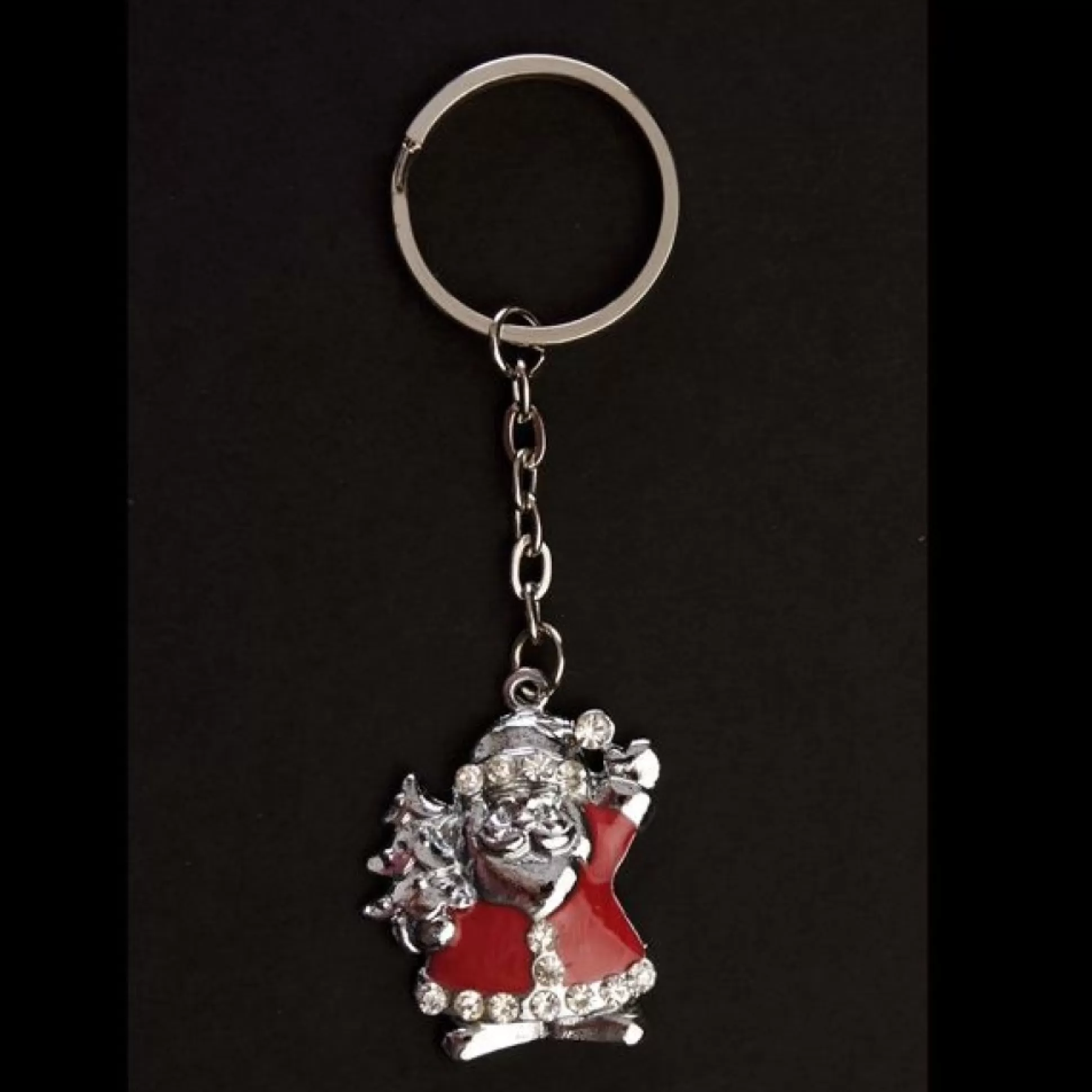 Pewter Santa Keyring Christmas Gifts |