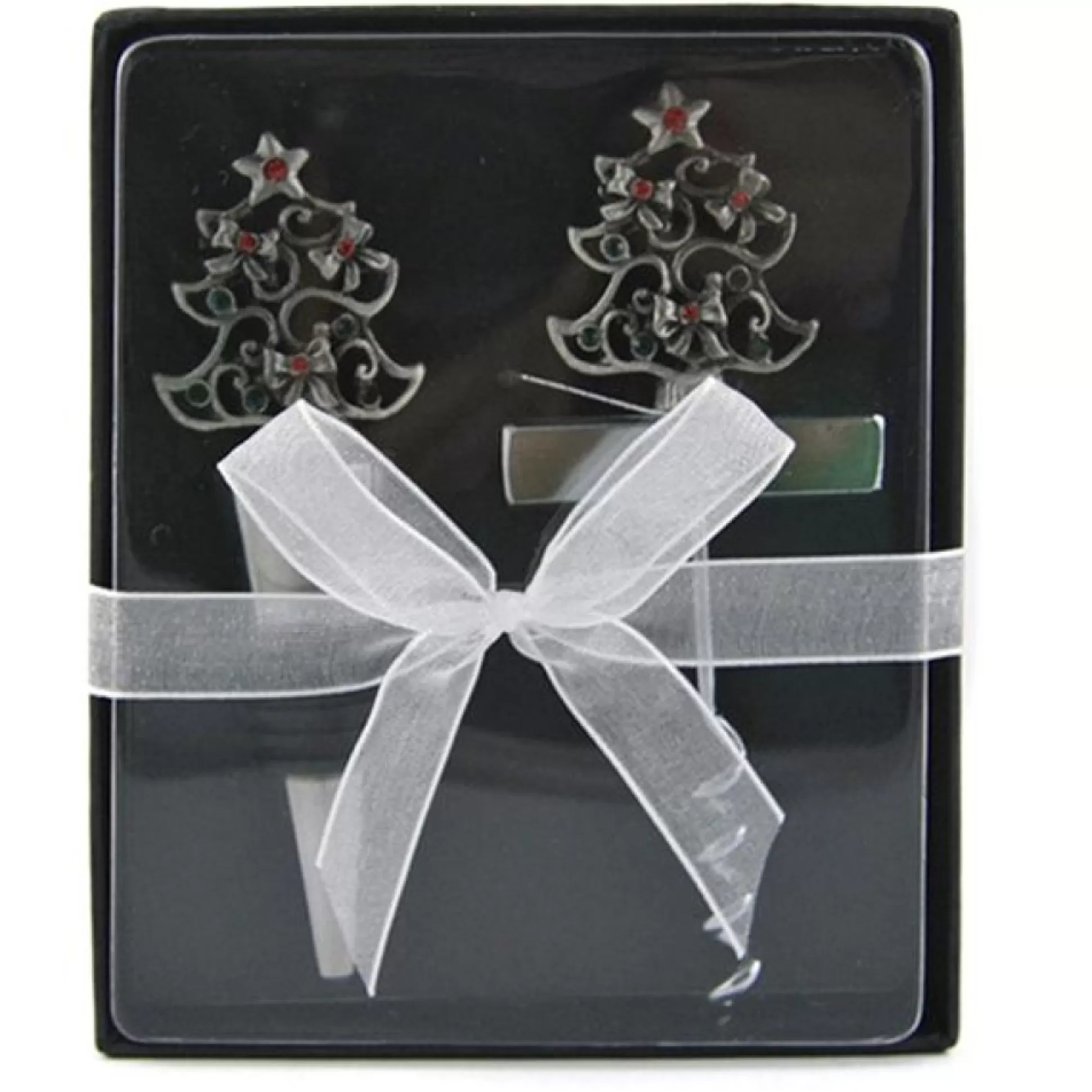 Pewter Tree Corkscrew and Bottle Stopper Gift Set Christmas Gifts |
