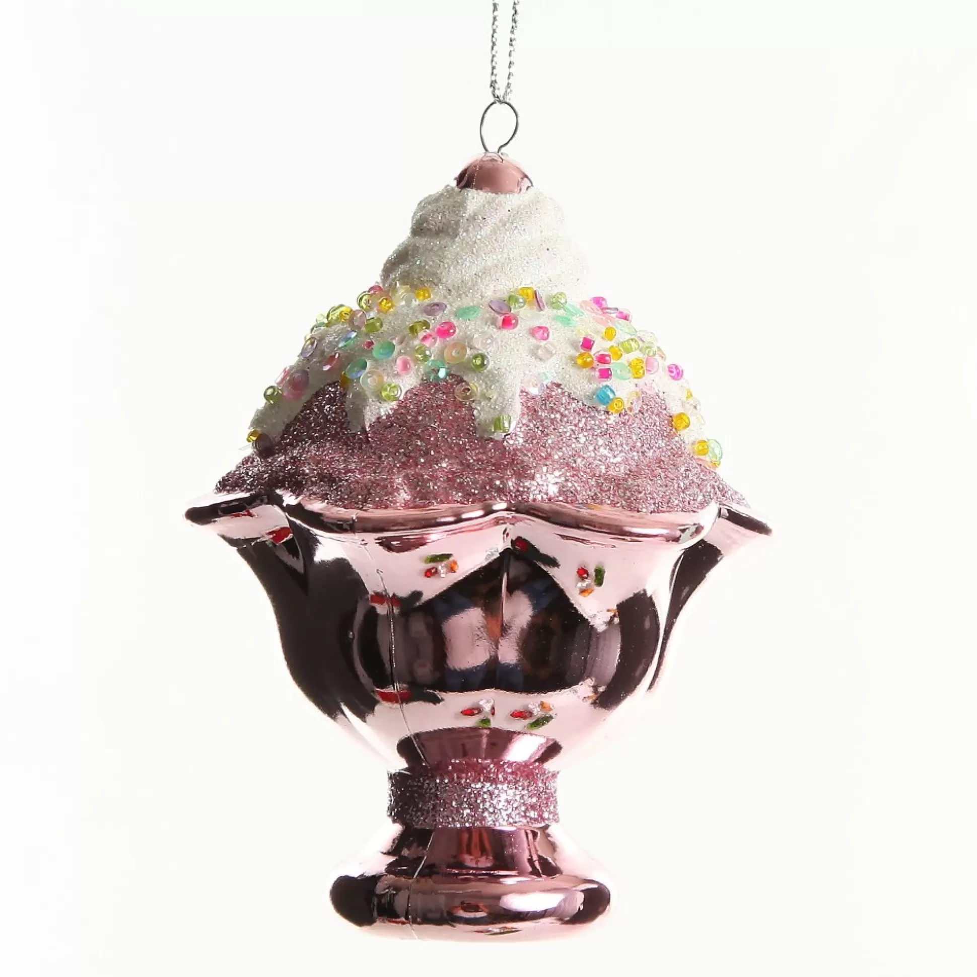 Pink Ice Cream Sundae Hanging Christmas Decoration Christmas Tree Decorations |