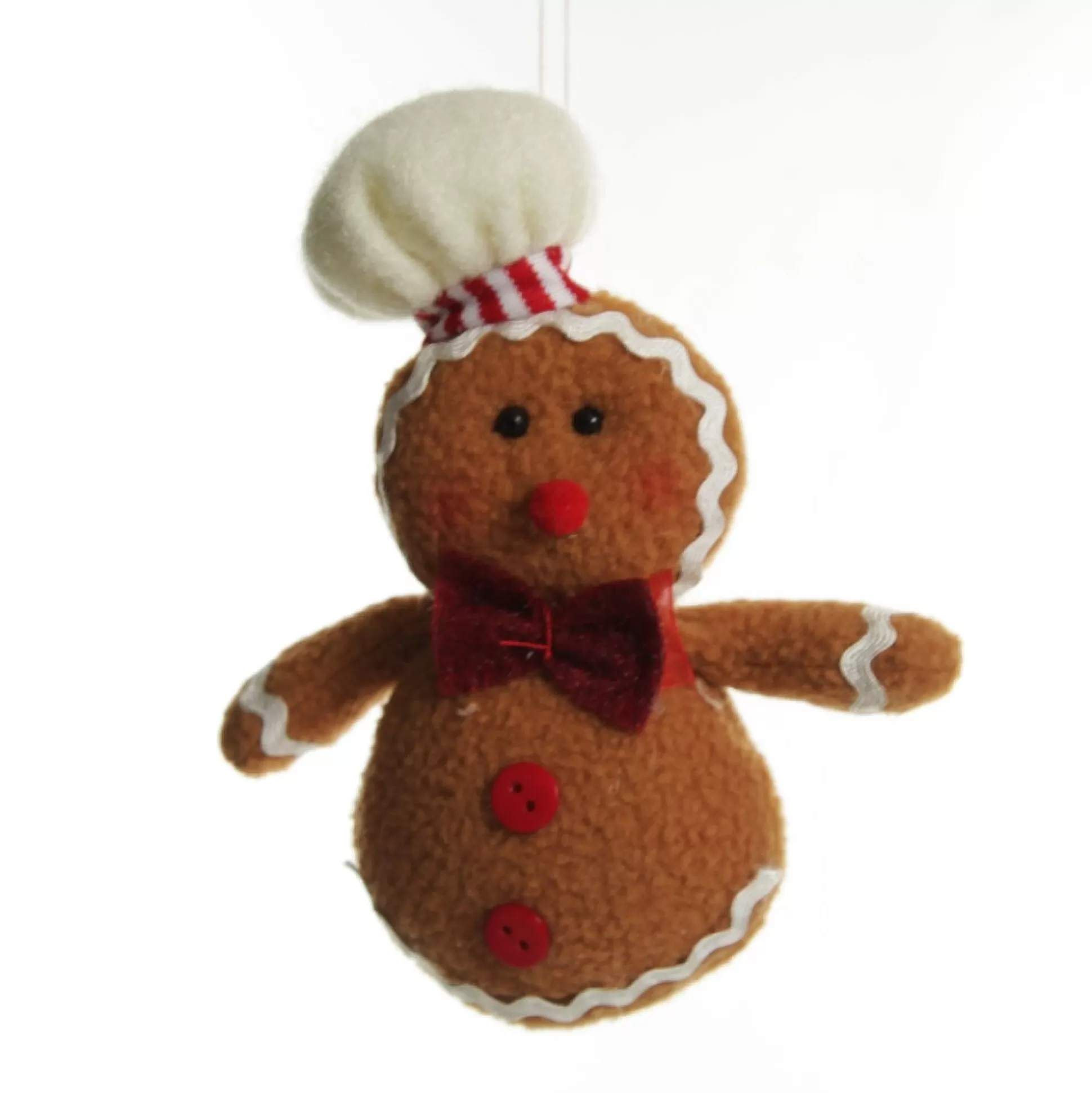 Plush Gingerbread with Chef Hat Tree Decoration Christmas Tree Decorations |