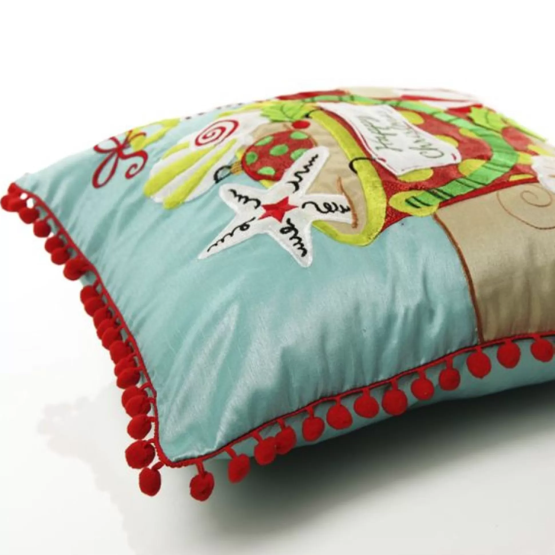 Pom Pom Beach Christmas Cushion Cover Christmas Cushions |