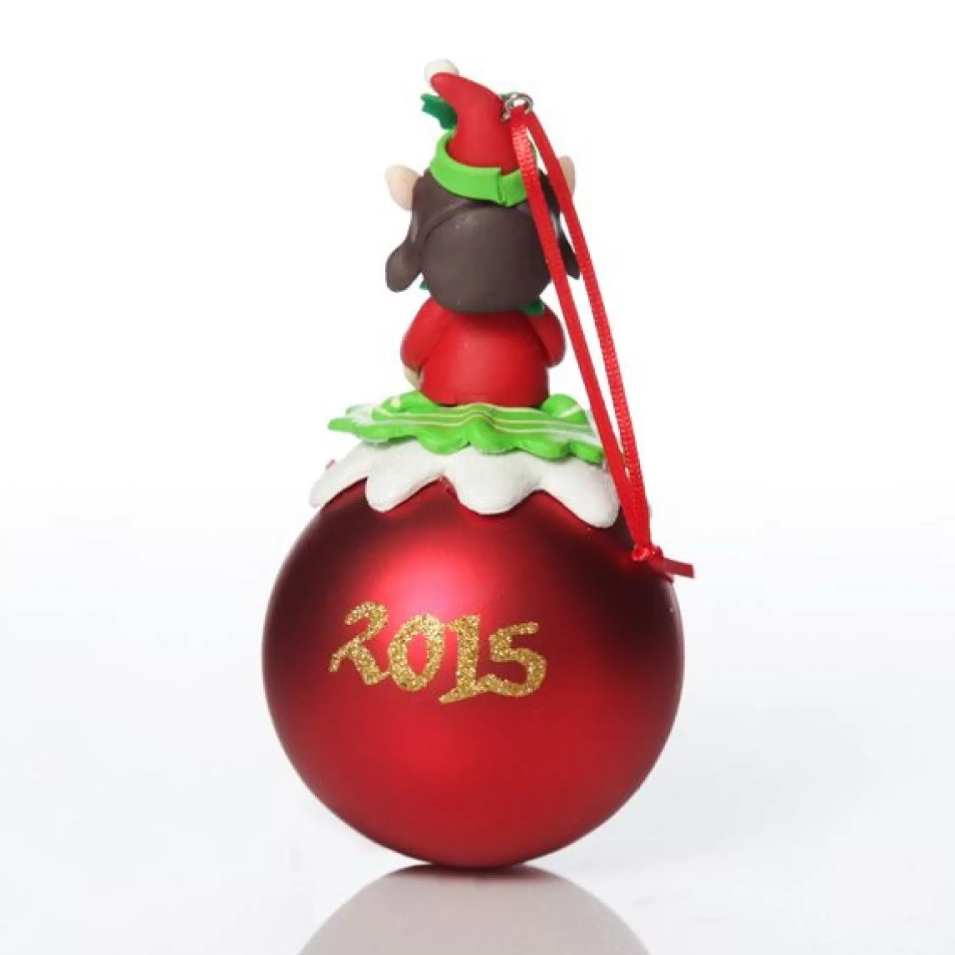 Red Girl Elf Christmas Character Bauble Personalised Baubles |