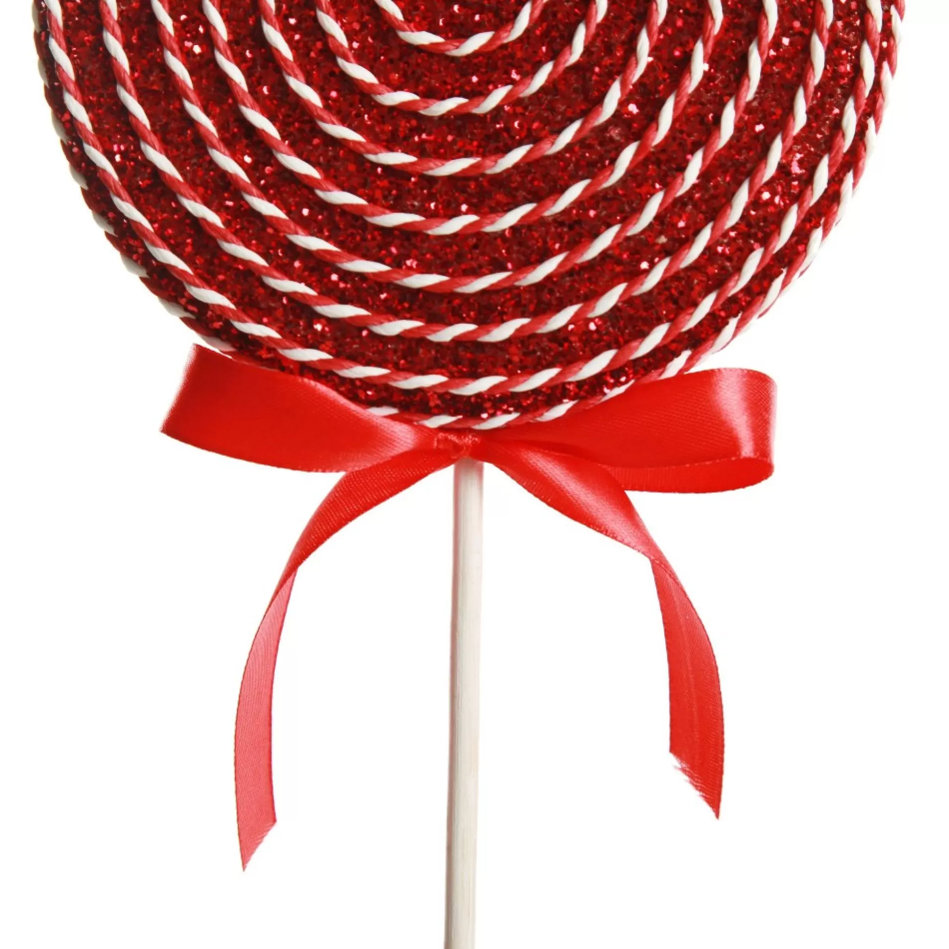 Red Glitter with Twine Lollipop Christmas Decoration Christmas Tree Decorations |
