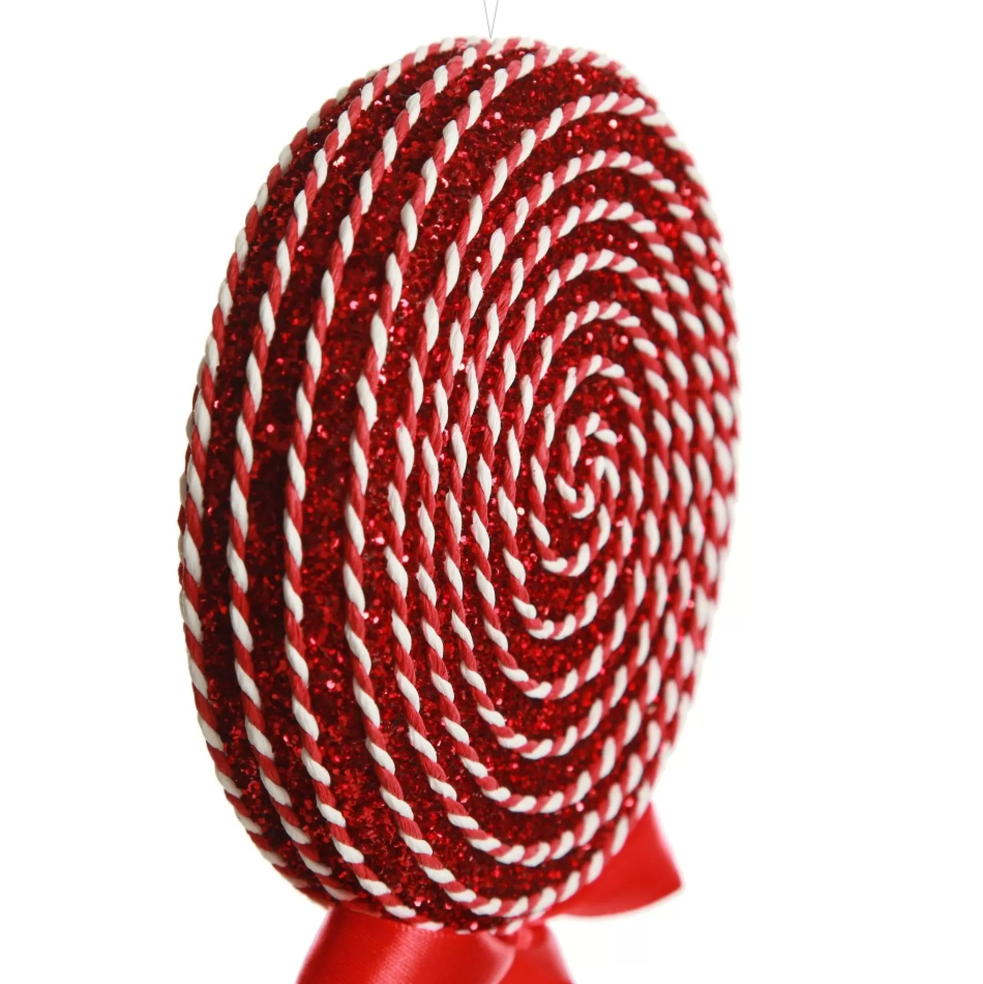 Red Glitter with Twine Lollipop Christmas Decoration Christmas Tree Decorations |