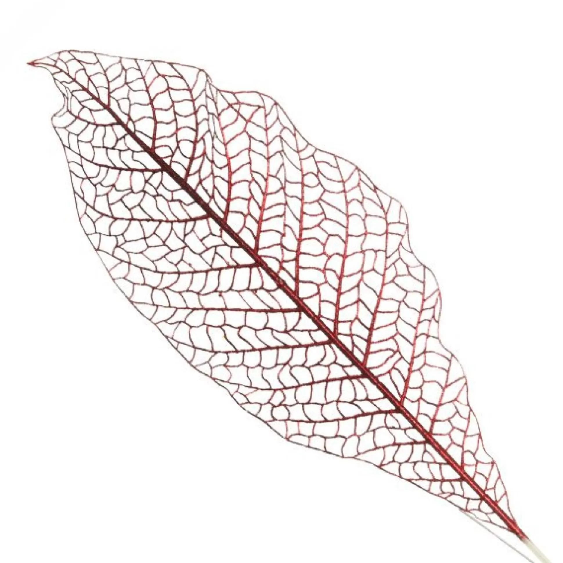 Red Mesh Palm Leaf Christmas Sprays |