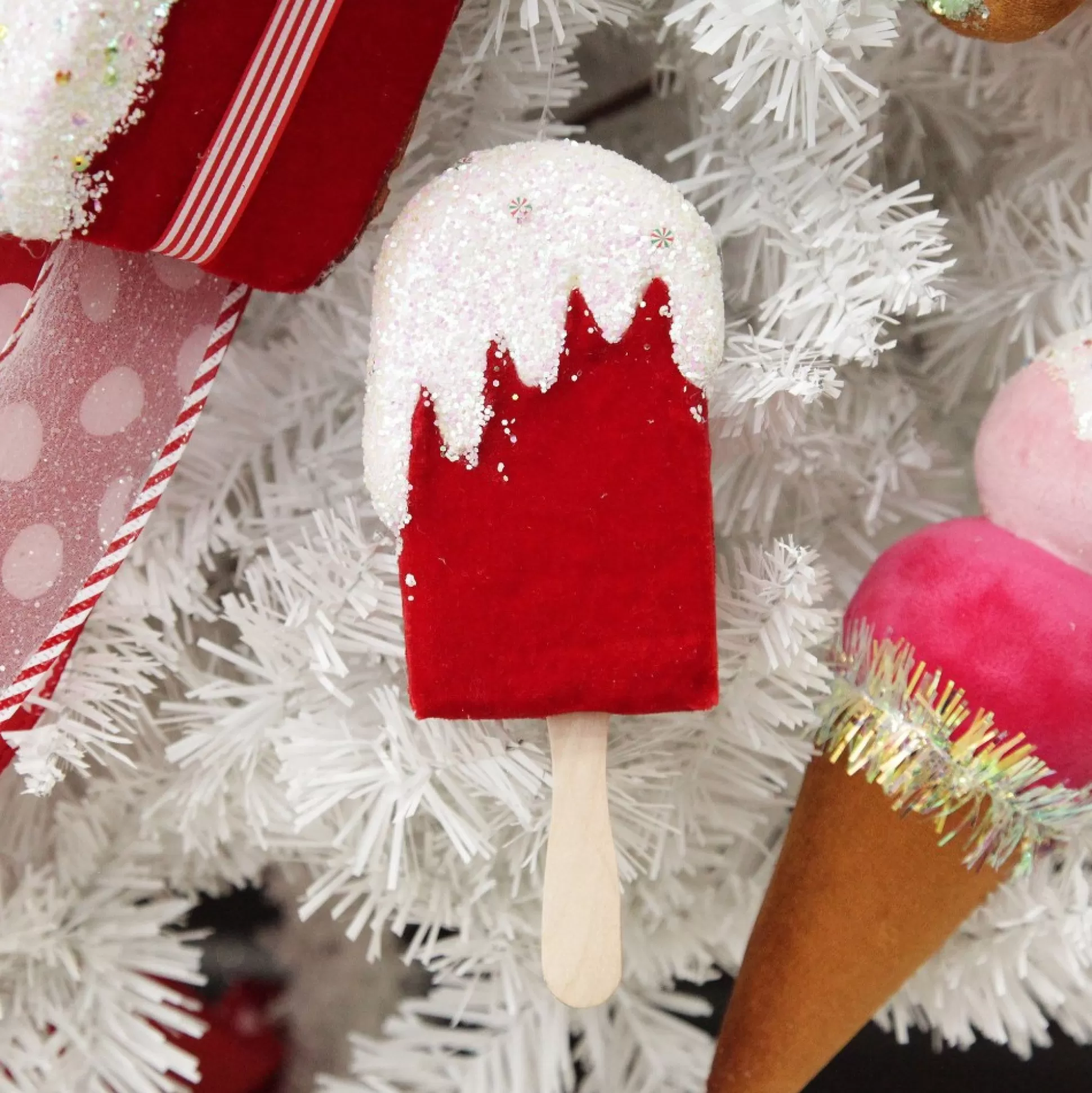 Red Popsicle Christmas Tree Decoration Christmas Tree Decorations |