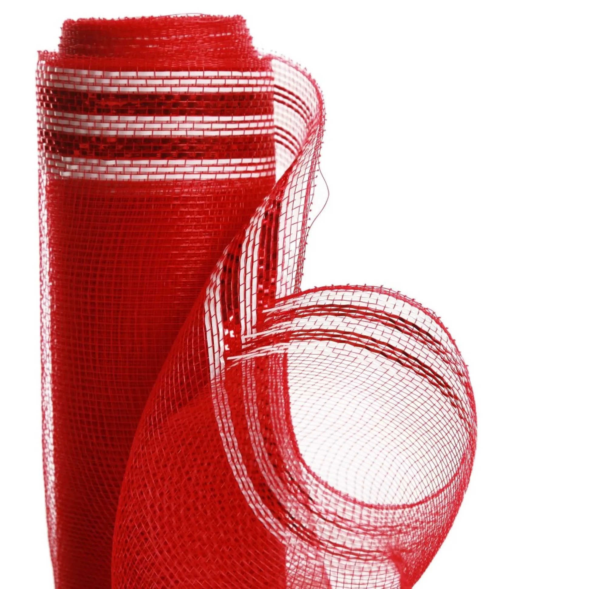 Red with White Edge Decomesh Roll Decomesh |