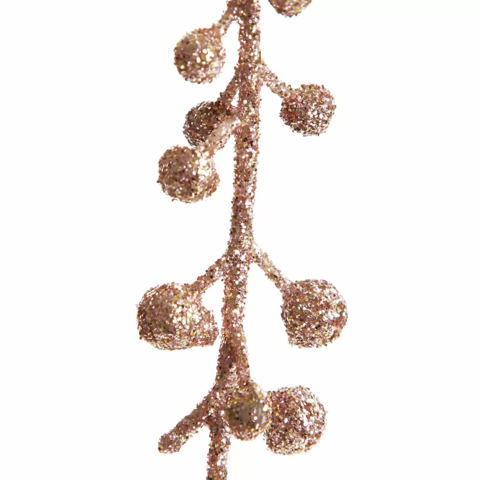 Rose Gold Glitter Weeping Spray Christmas Sprays |