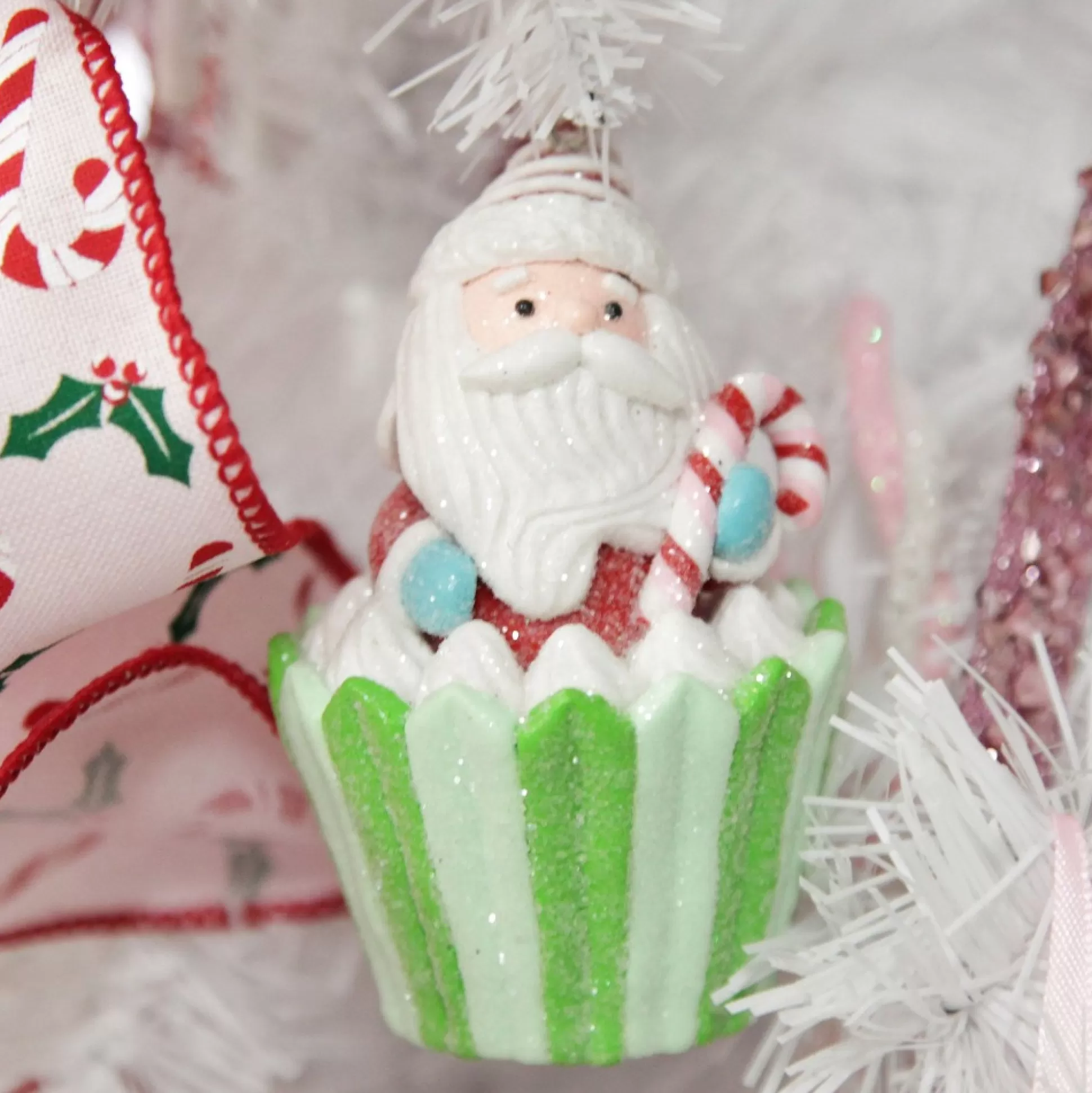 Santa Cupcake Christmas Tree Decoration Christmas Tree Decorations |