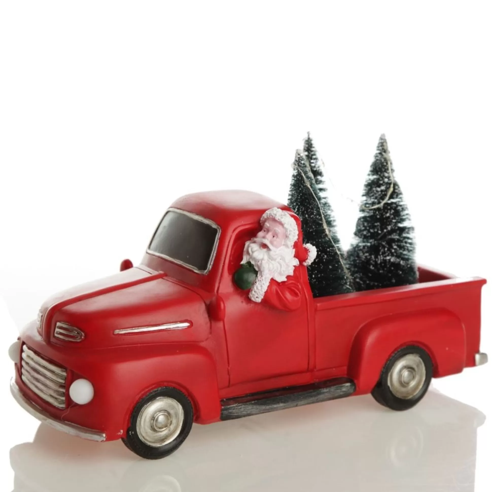 Santa in Red Ute Lightup Musical Ornament Light-Up Scenes And Ornaments |