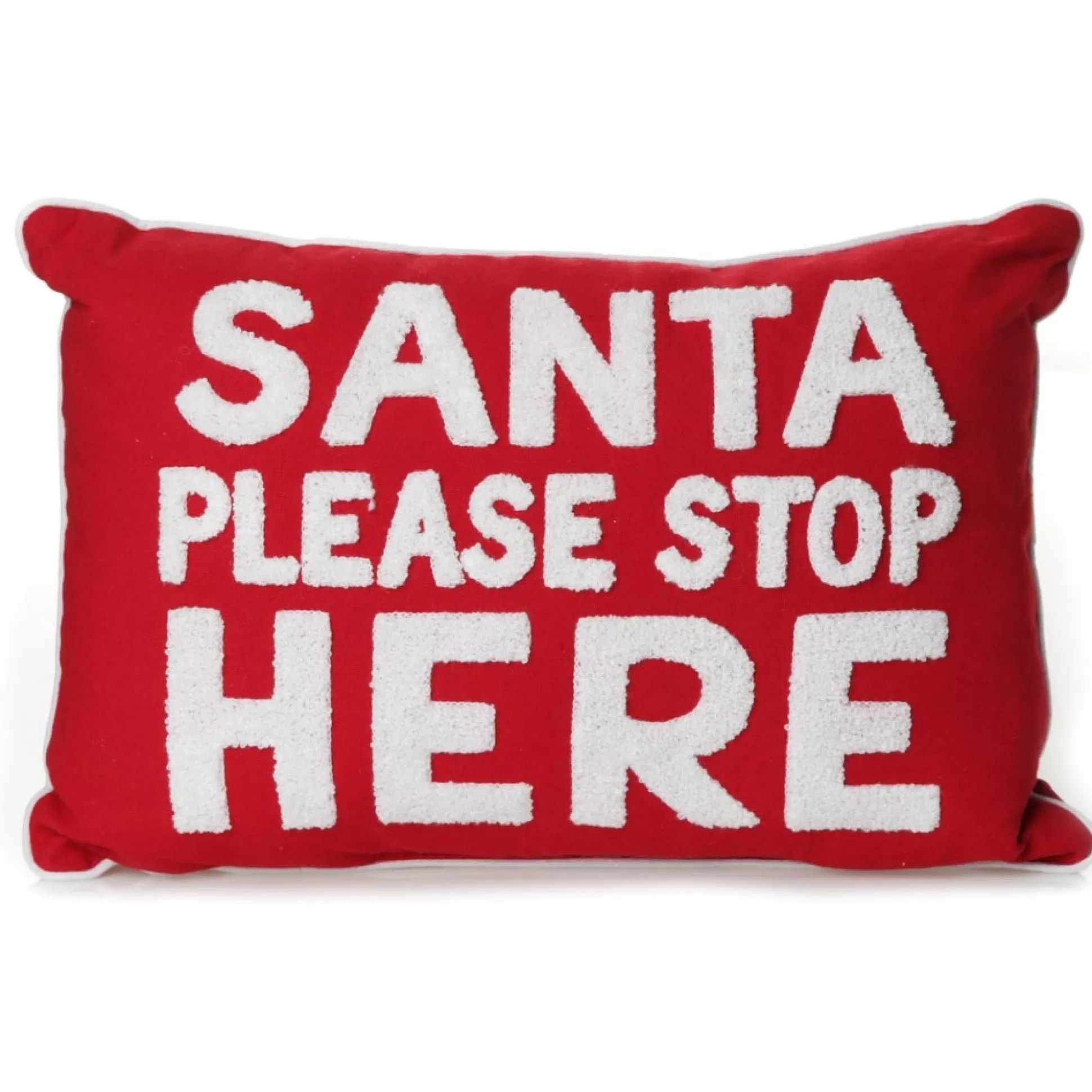 Santa Please Stop Here Christmas Cushion Cover Christmas Cushions |