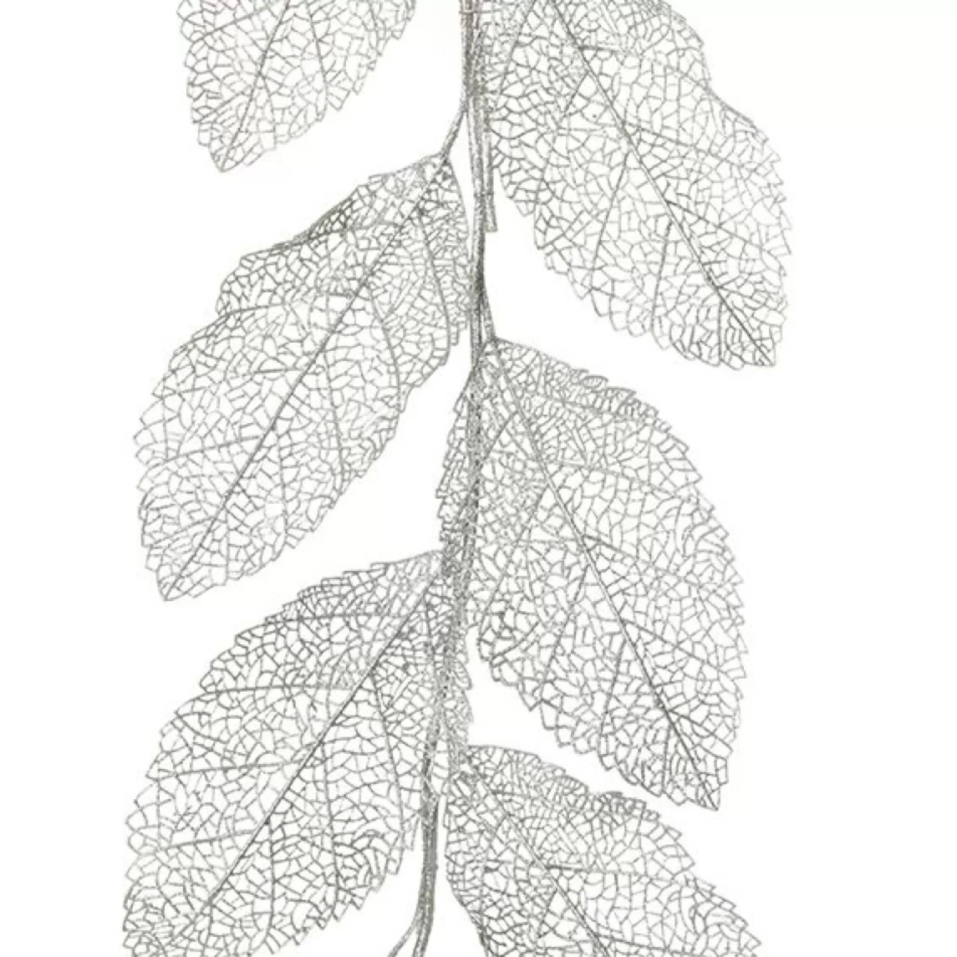 Silver Mesh Palm Leaf Christmas Garland Christmas Table Centrepieces |