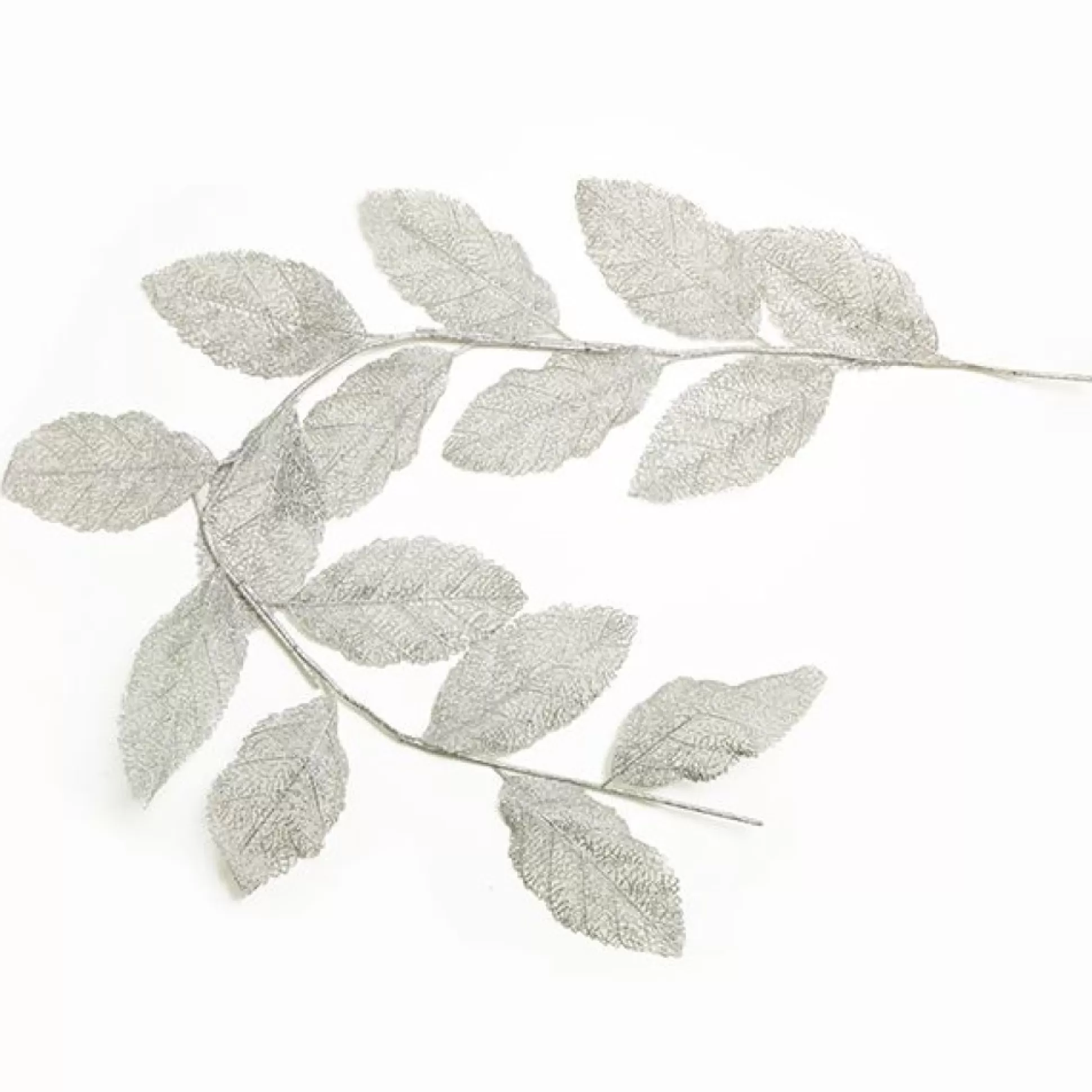 Silver Mesh Palm Leaf Christmas Garland Christmas Table Centrepieces |