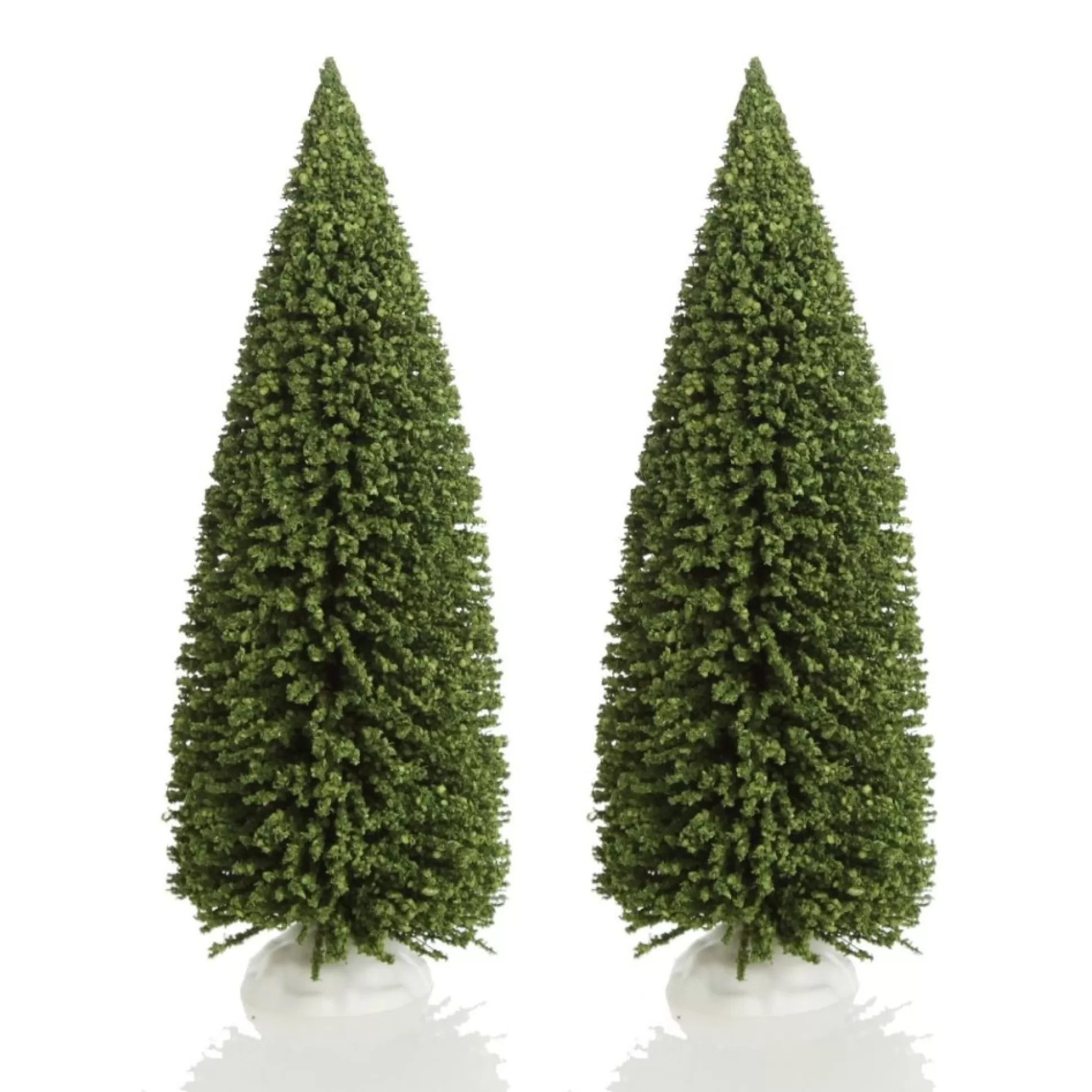 Small Green Sisal Tree - Set of 2 Table Top Christmas Trees |