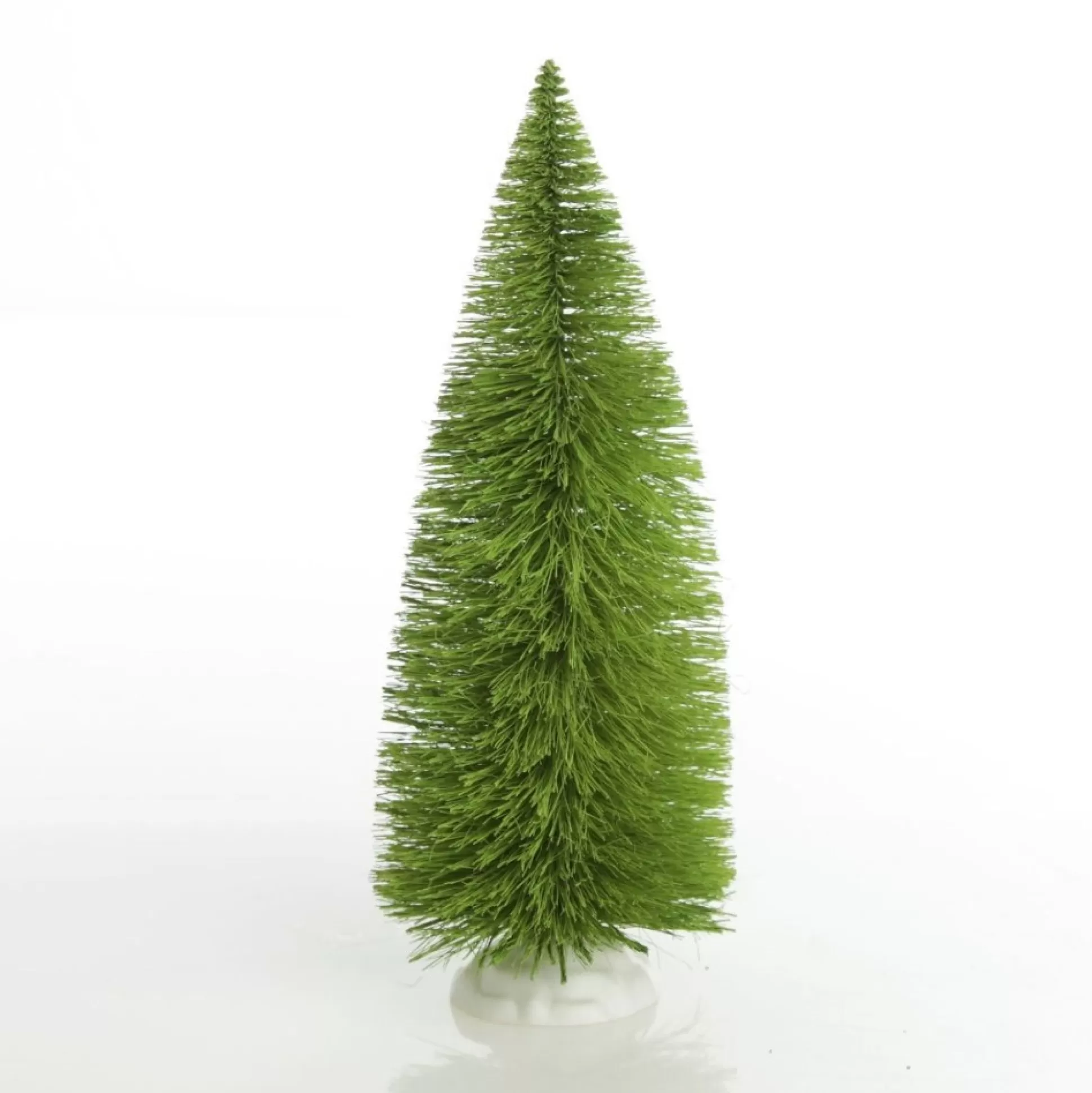 Small Lime Bottle Brush Tree - Set of 2 Table Top Christmas Trees |