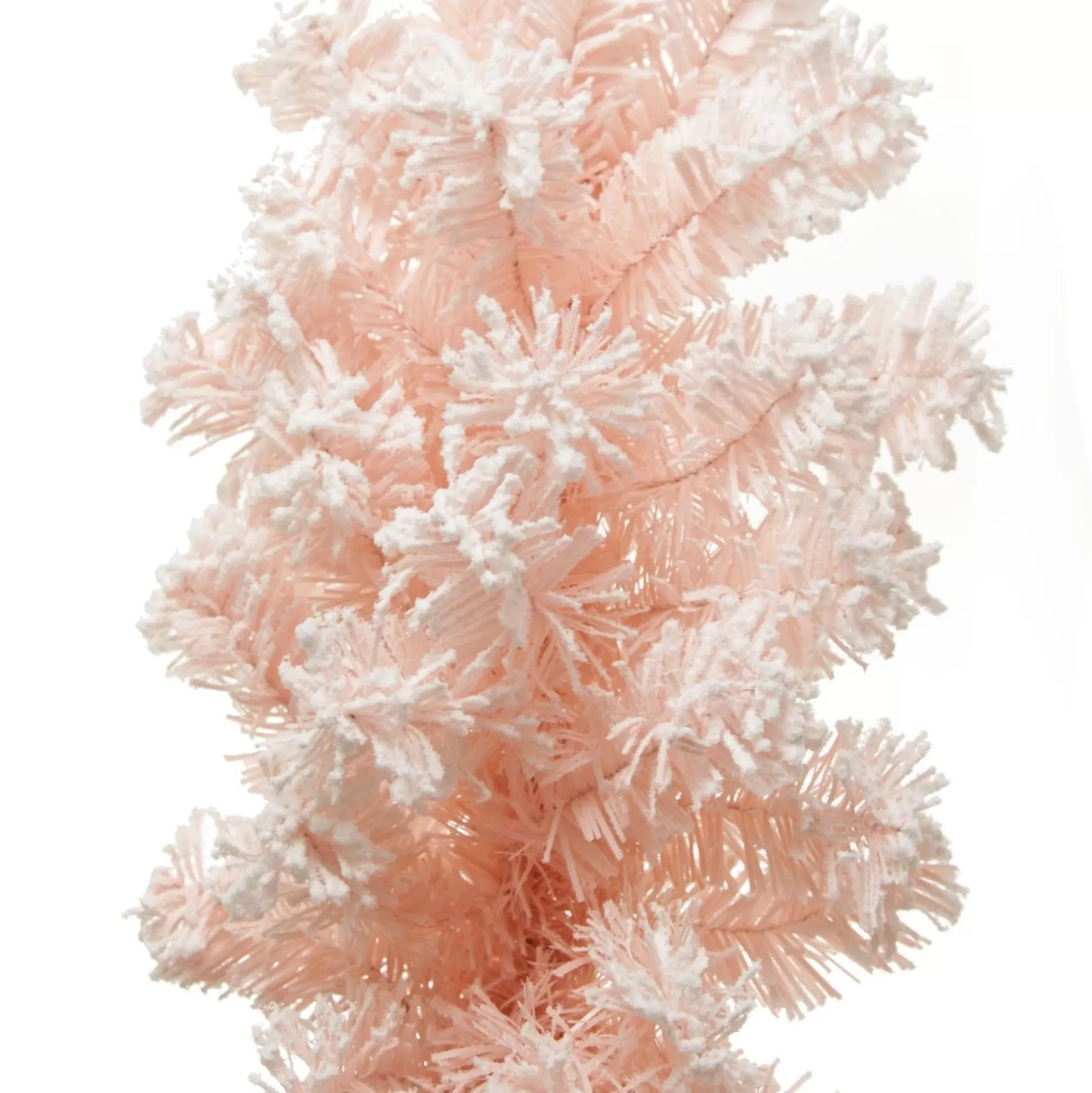 Snow Flocked Pink Fir Christmas Garland Christmas Garlands |