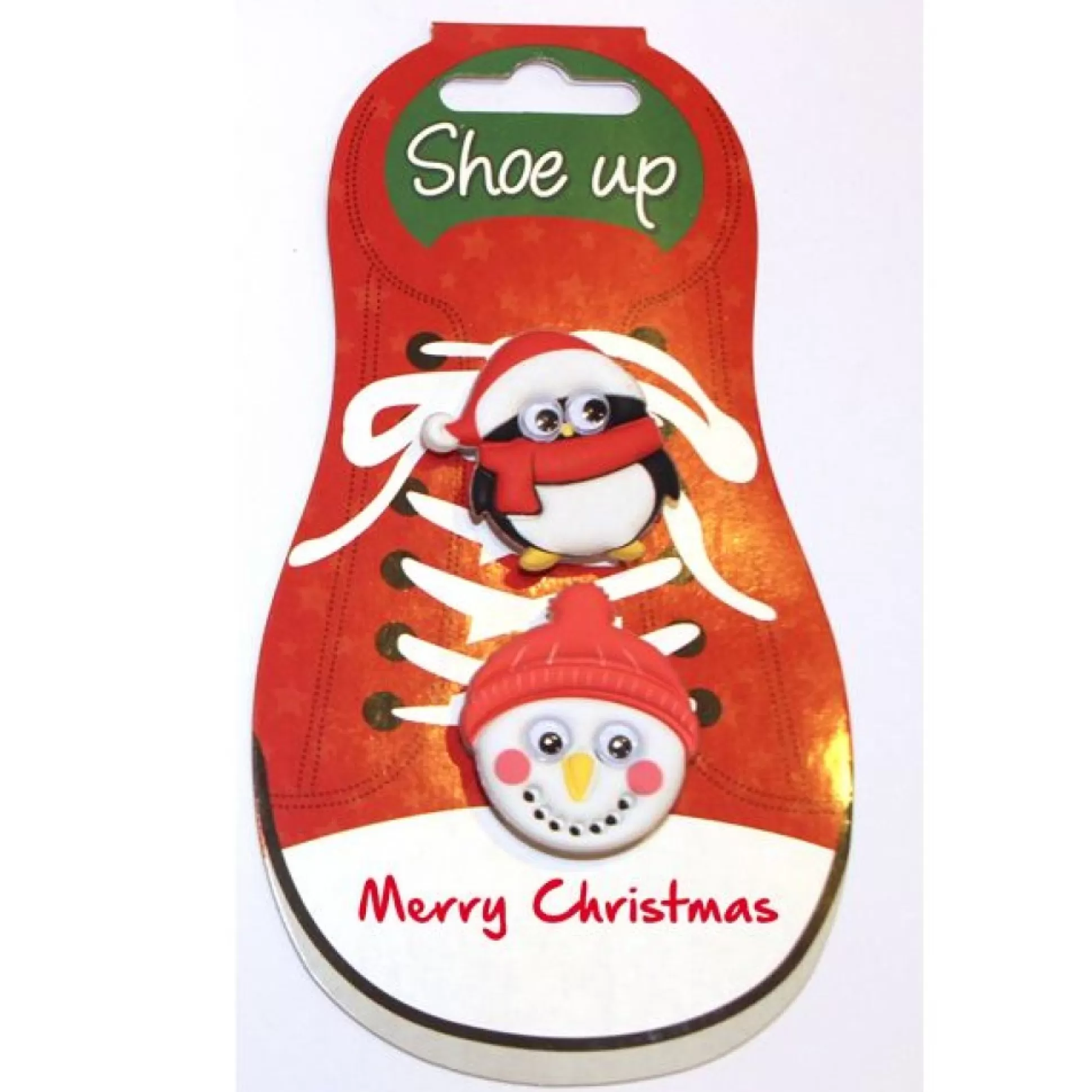 Snowman & Penguin Shoe Ups Childrens Stocking Stuffers |