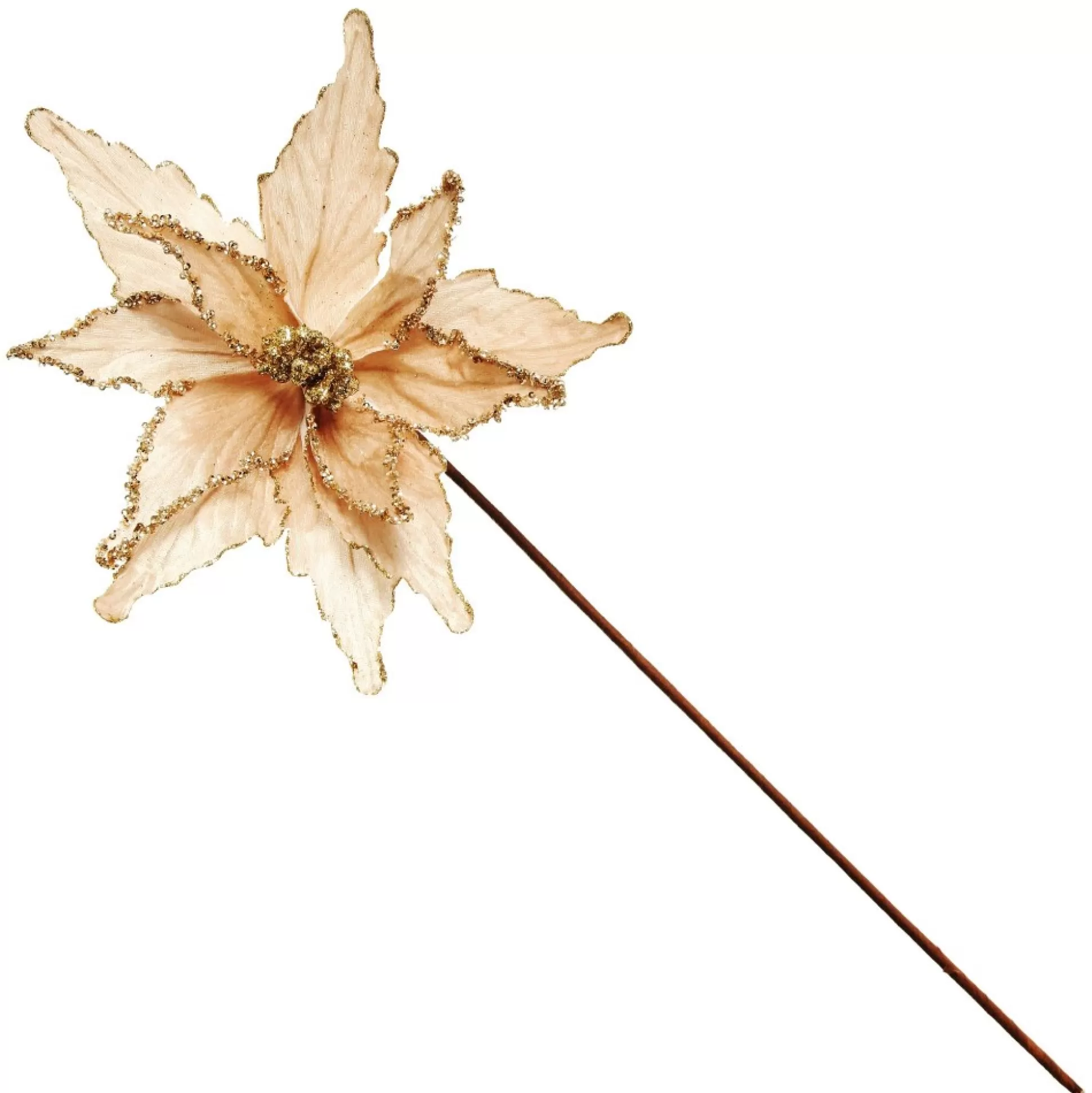 Taupe Flower Stem Christmas Flowers |