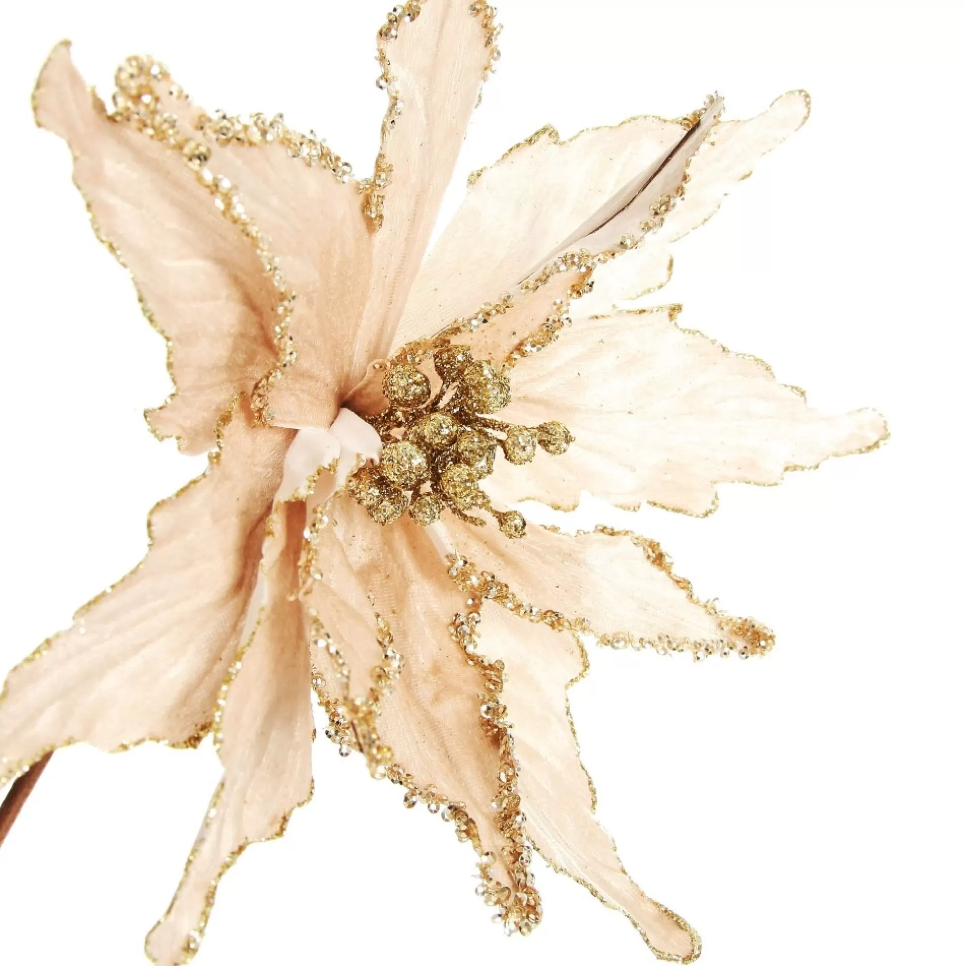 Taupe Flower Stem Christmas Flowers |