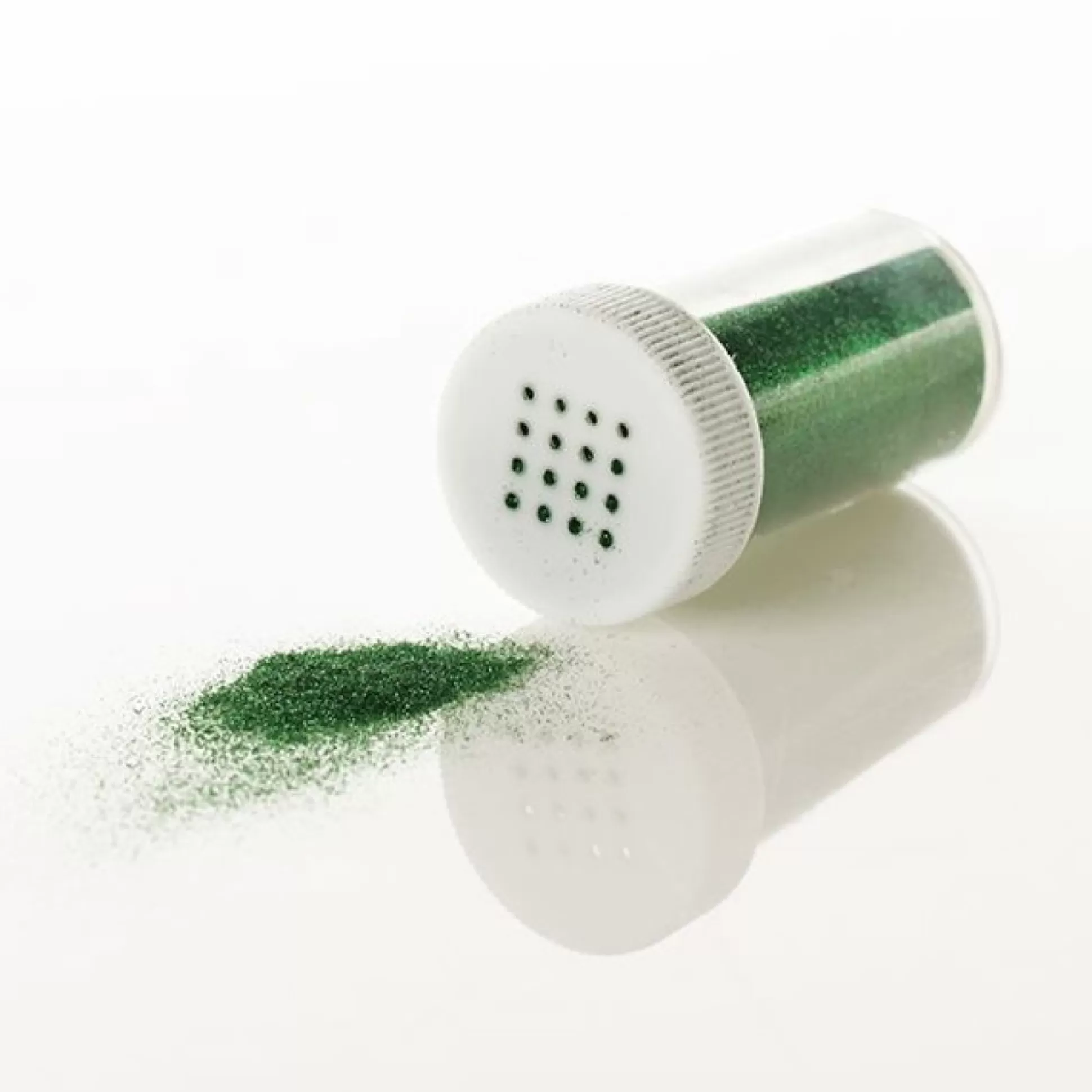 * Christmas Craft Supplies | The Christmas Cart Green Glitter Vial