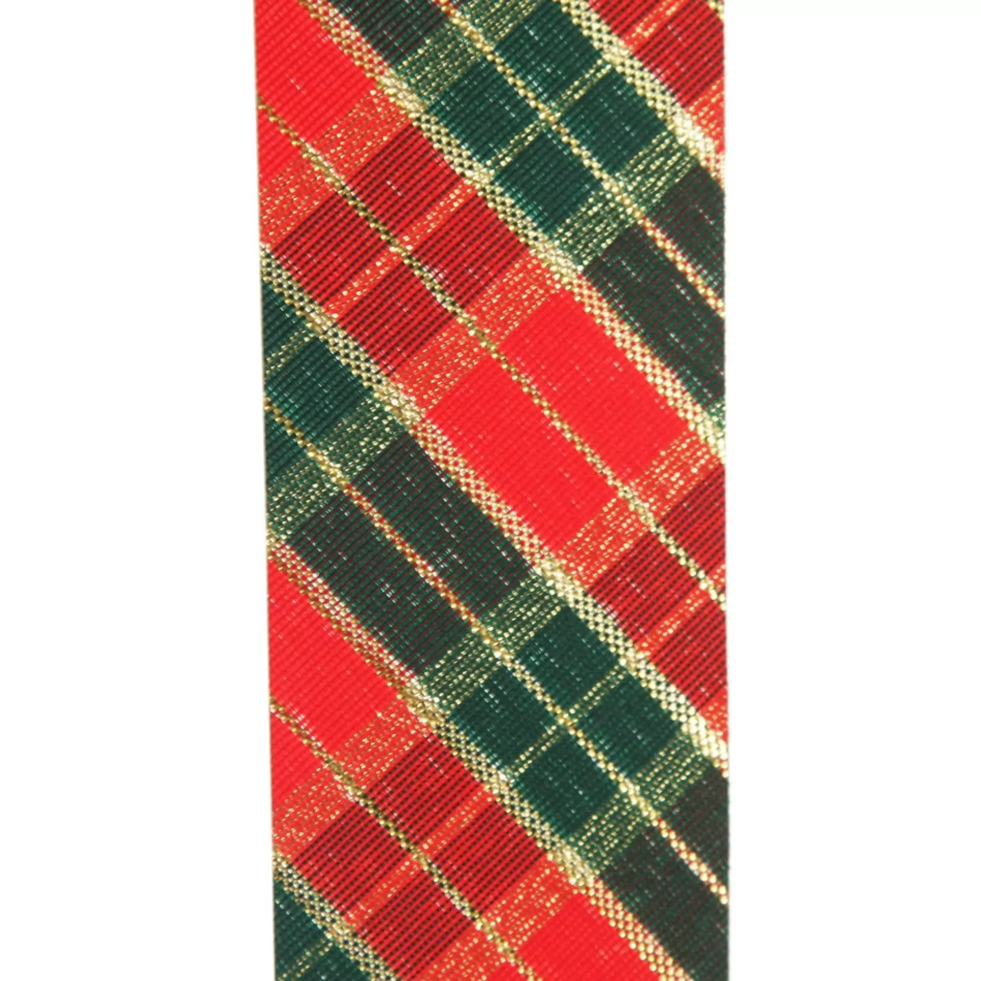 Three Assorted Burgundy Tartan and Braid Christmas Ribbons Ribbons |