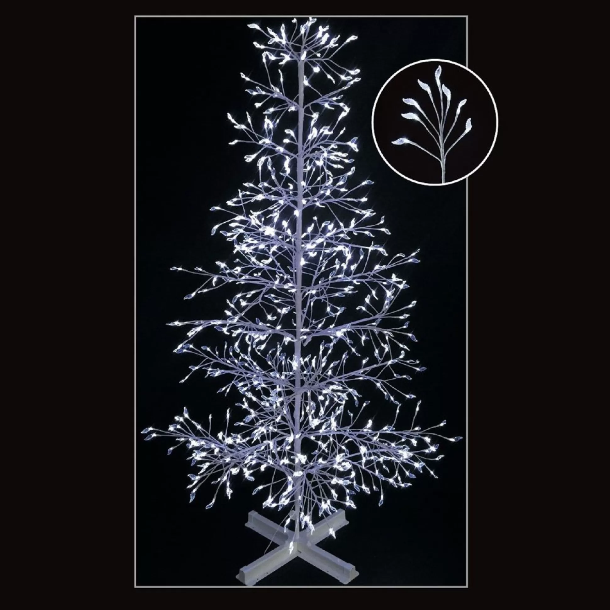 White LED Artificial Twig Tree Christmas Trees |