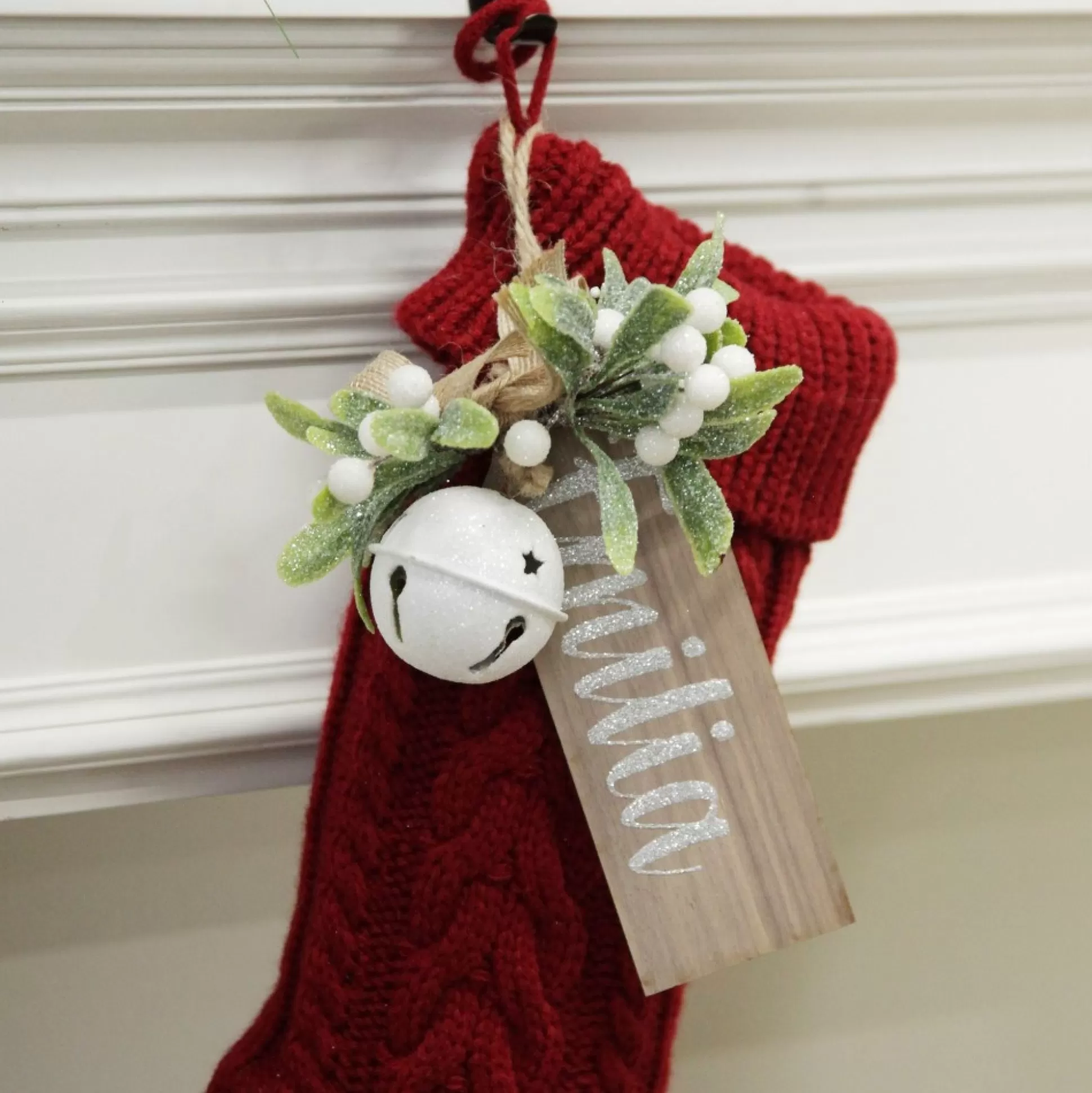 Wooden Stocking or Santa Sack Name Tag Personalised Santa Sacks |